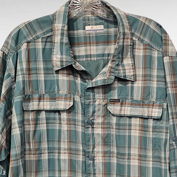 Columbia Omni-Shade Men's Long Sleeve Shirt Size 2XT/2TL - Picture 2 of 12